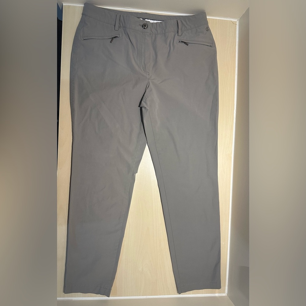 Atelier Gardeur Grey Dina Trouser Pants Size 12 / 42